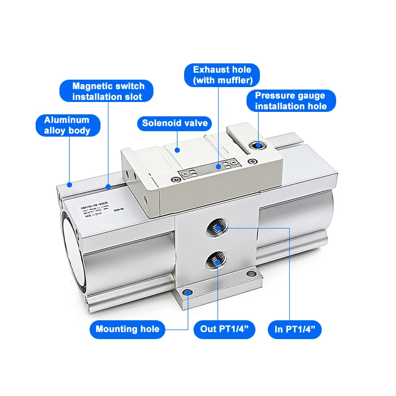 Pneumatic Booster Valve VBA10A-02-X3239 Gas Booster Pump Compressed Air Pressure Booster Gas Storage Tank