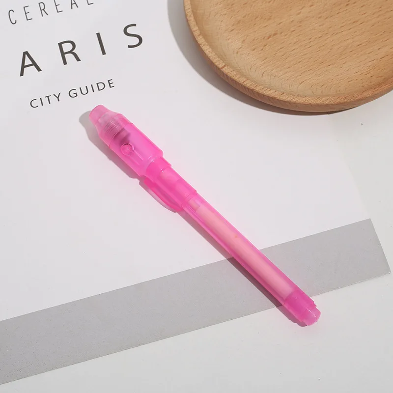 Luminous Magic Invisible Marker Led Light Pen 2 In 1 Uv Lamp Ballpoint Pen Ink Pen Drawing Learning Education Toys For Child