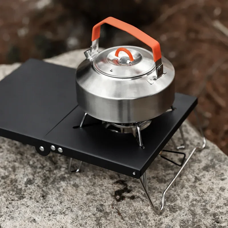 Outdoor-Multifunktion unterstützung klappbare Aluminium legierung Camping tragbaren Esstisch für SOTO-310 Spinnen ofen Kochen