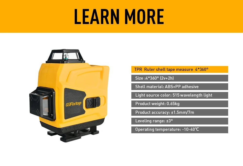 New Arrival Wholesale Automatic Self Leveling 4d 12 Lines Professional Wall Mount 360   Level Outdoor