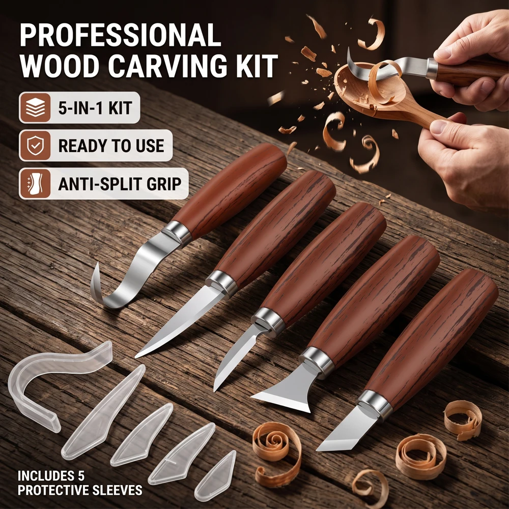 Woodworking Kits For Beginners - Набор инструментов для резьбы по дереву: