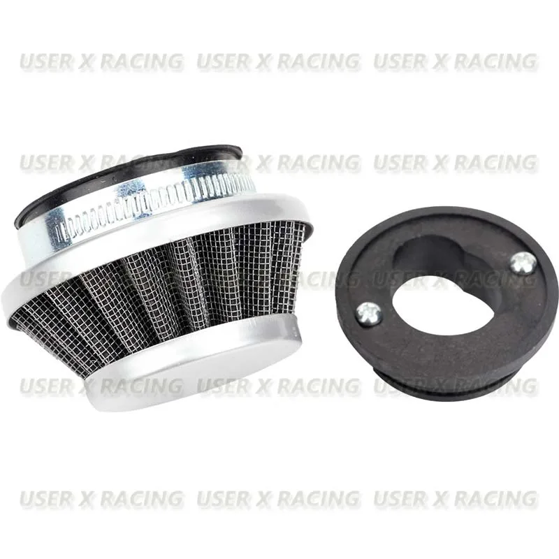 USERX Universal Motorcycle Air filter element intake pipe screw silver For ATV Scooter 33cc 43cc 47cc 49cc 50cc 52cc minimoto