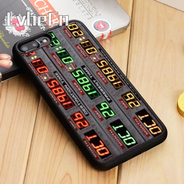 Back To The Future Time Machine Phone Case Cover For iPhone 14 15 16 13 12 Mini Max Cover For Apple 11 Pro Max 8 7 Plus SE