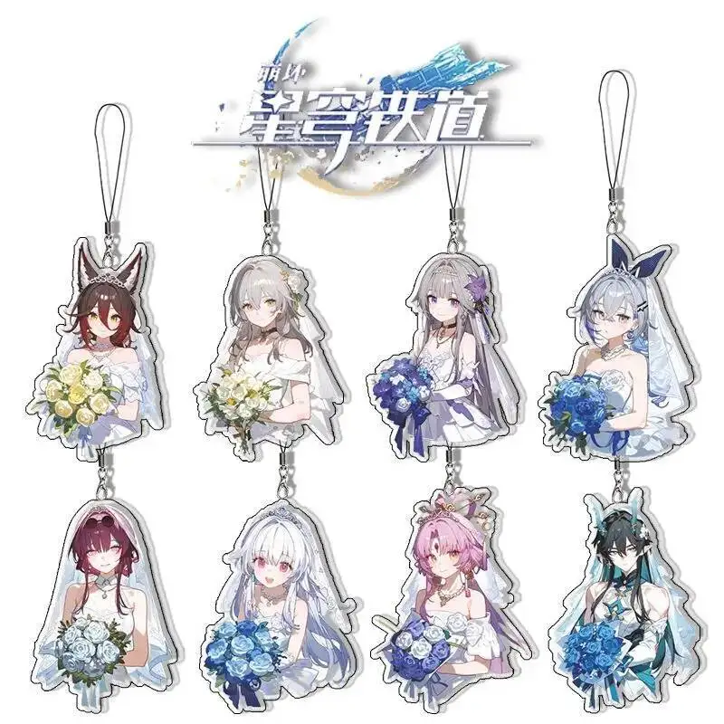 

8Pcs Honkai: Star Rail‌ Dan Heng Kafka Herta For Iphone/Xiaomi/Huawei Mobile Phone Case Keychain Key Chain Cover Gift Girls