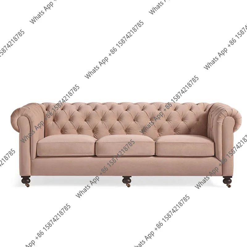 American light luxury living room fabric sofa combination modern simple small apartment hotel reception sofa hot direct sales