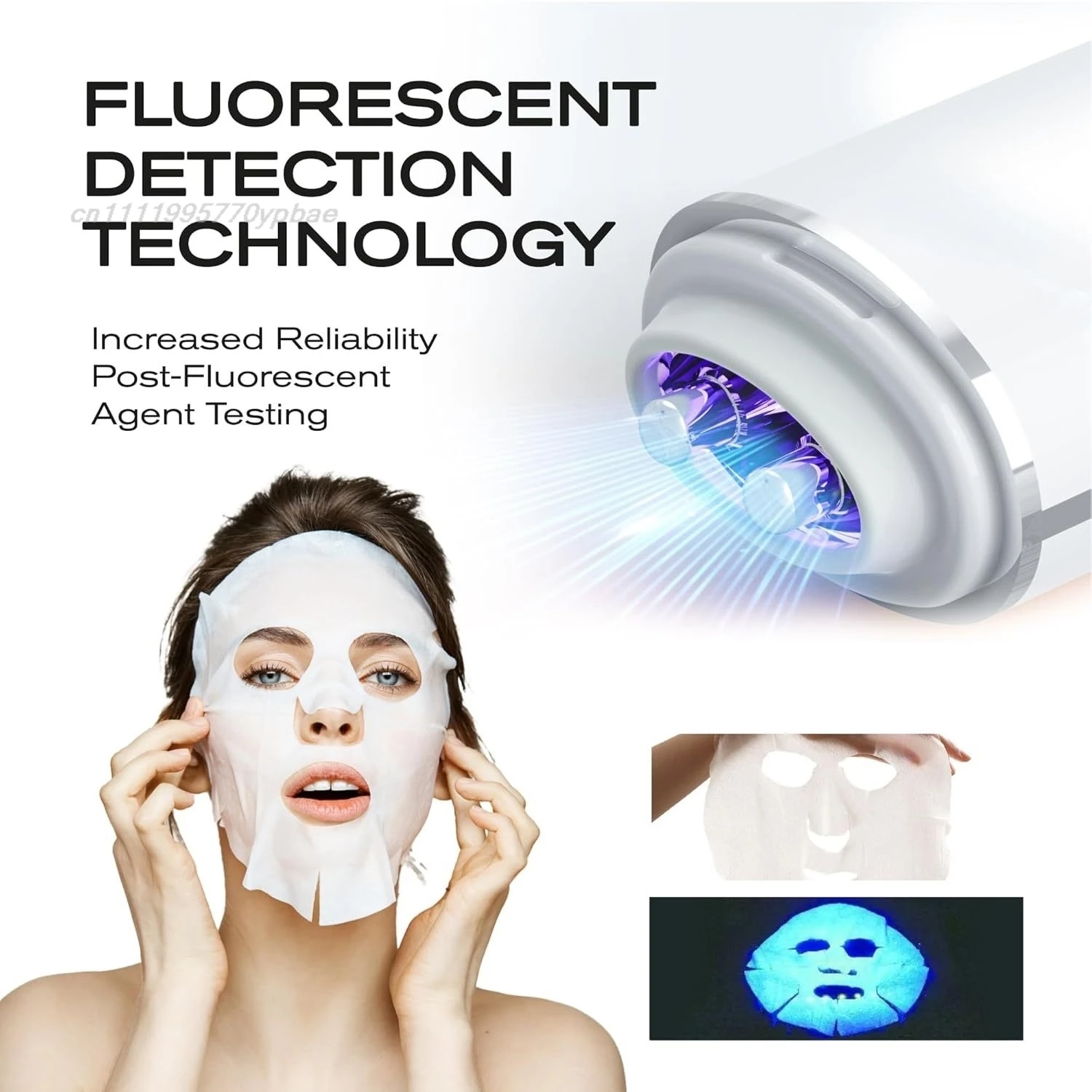 Skin Analyzer Digital Moisture Tester Facial Oil Detector Fluorescent Agent Analyzer With LCD Display Face Care Tool