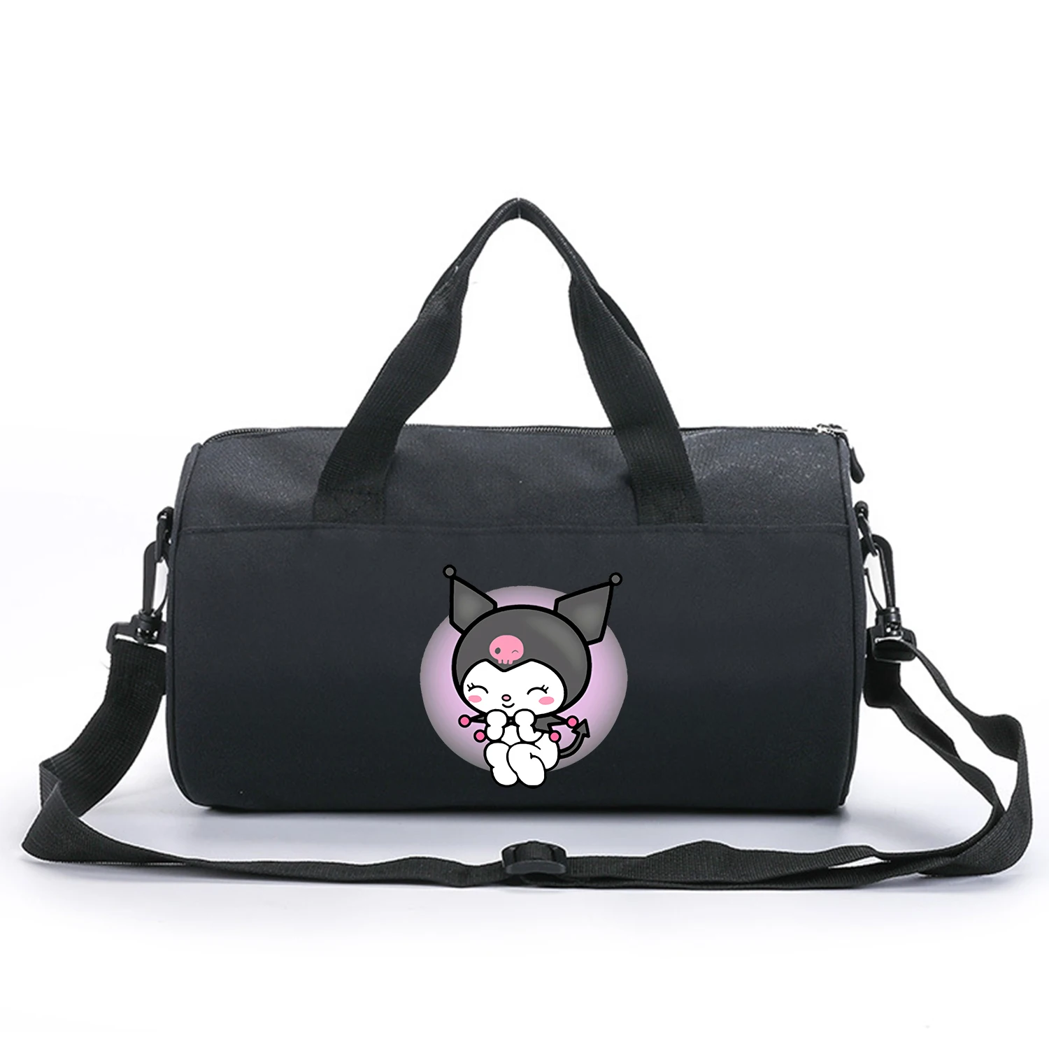 Kuromi Straddle Travel Bag Cute Sanrio Clothes Storage Bag Large Portable Bags Ultralight Handbag Fashion Anime Gym Bags Gift