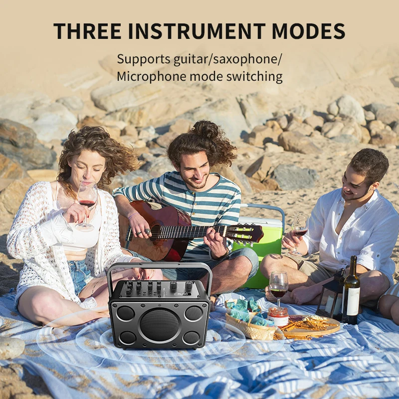 Top Seller Deep Base Sound Metal Speaker Rocker Portable Speaker for iPhone ,ipad With Two UHF Microphone