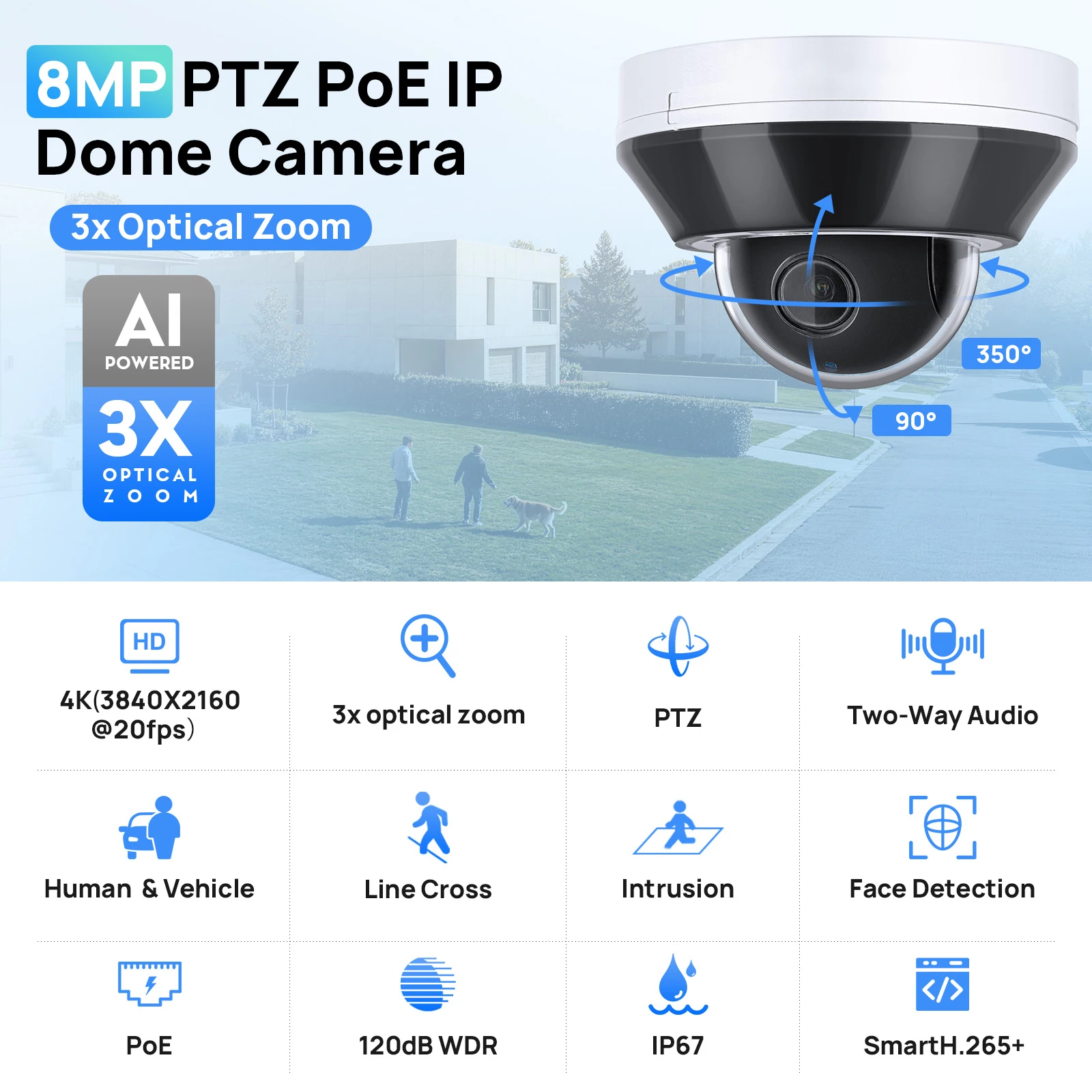 Telecamera PTZ IR 4K 8MP con z - Hikvision Ip Camera 8Mp Dome recensione e prezzo