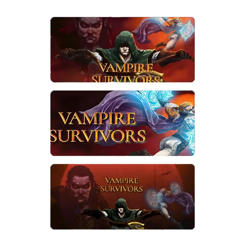 Fun Casual Game V-Vampire Survivors Mouse Pad Large Gaming Mousepad with Stitched Edges Thickened Desk Mat PC