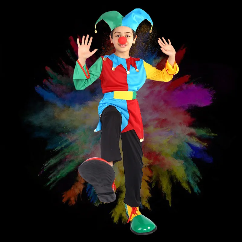 Costume de Clown, Tenue de Barrage, Cosplay, Accessoires de ix, Carnaval d'Halloween, Festival d'Activités pour Parents et Enfants