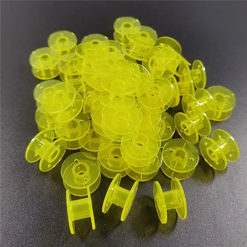 10/50Pcs Transparent multi color Sewing Machine Spools Home Plastic Empty Spool Bobbins Sewing Tool Accessories Universal Bobbin