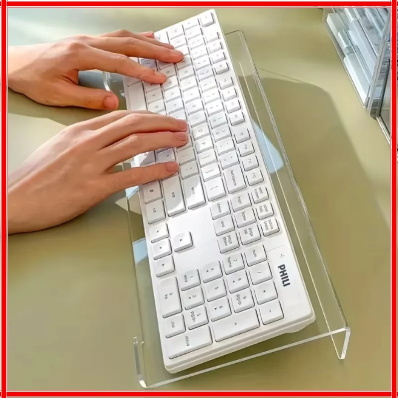 

Акриловая подставка для клавиатуры, компактный настольный держатель для клавиатуры и мини-ПК, разноцветный, без подзарядки, из прочного материала