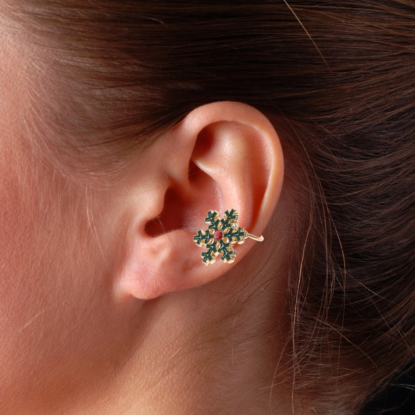 

6 Pcs Christmas Earrings for Girls Alloy Drop Oil Design Cute Festival Ear Party Fashion Decor Gift Bridesmaid Decoration