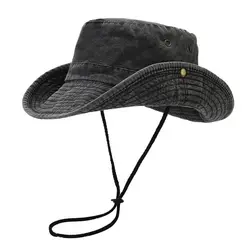 2024 Four Seasons Cotton Solid Bucket Hat Fisherman Hat Outdoor Travel Sun Cap for Men and Women