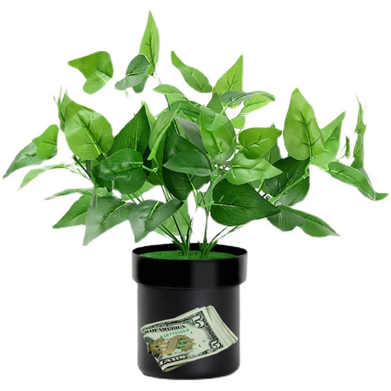 Money Saving Box Jar Coins Storage Box Flower Pot Hidden Safe Lock Box Surprise Secret Hideaway Plant Money Bank With Key