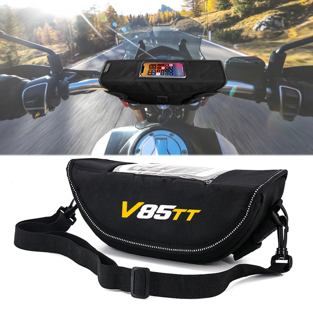 

Motorcycle handle bag navigation bag dustproof waterproof mobile phone bag For Moto Guzzi V85 TT V85TTCentenario Travel