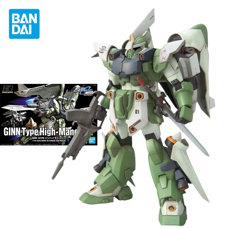 

Bandai оригинальный набор моделей Gundam, Аниме Фигурки HG SEED 1/144, модель MSV-03 GINN, экшн-фигурки с высоким маневром, игрушки, подарки для детей