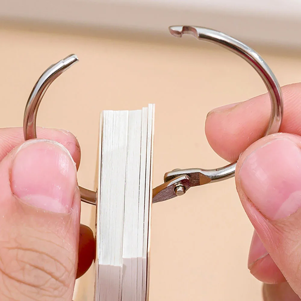 1pc random style cute mini iron ring notebook, removable sticky note book, portable pocket notebook