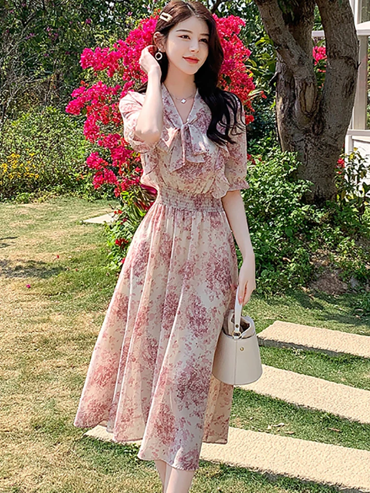 strapless open back dress Odeeh | Holiday Sketchbook Print Dress - Fairy Floss main image 0