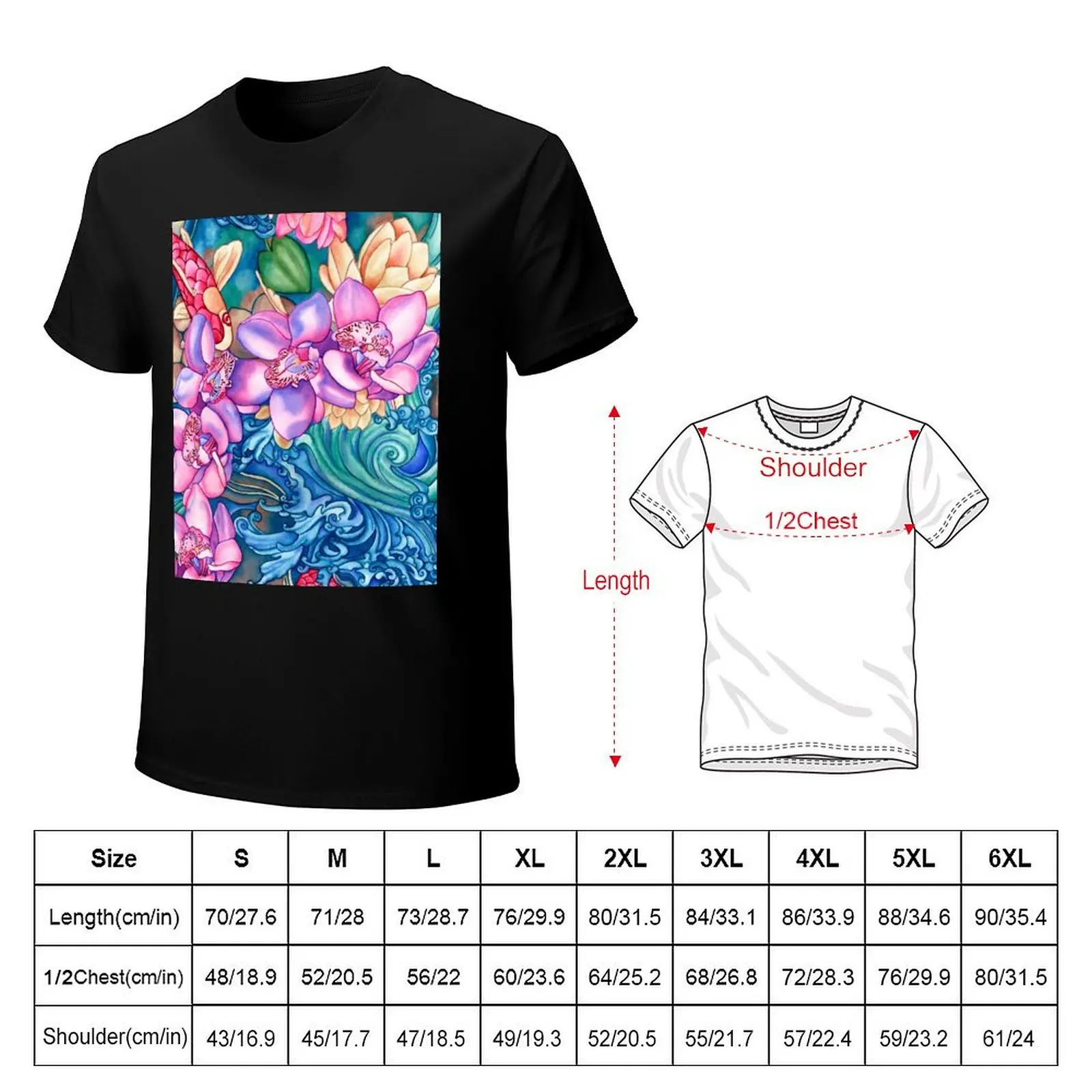 Orchid Splash T-Shirt Performance Workout Short Sleeve Tee