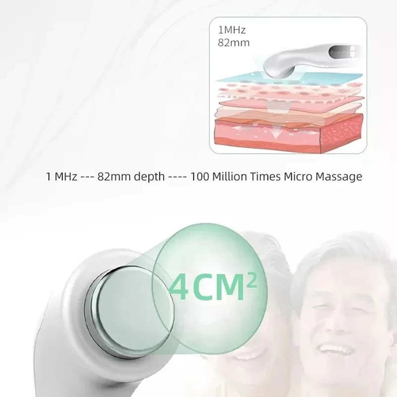 Ultrasound Physiotherapy Massage Device Arthritis Intensity for Muscle Joints Pain Relief No-Drug Pain Relief Stimulator Massage