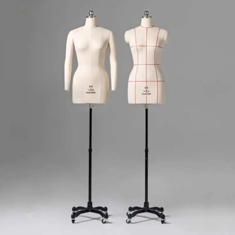 

Sewing Female Tailor Mannequin Body for Clothes Design and Bust Dress Form Stand Metal Base Model Mannequin Display Stand