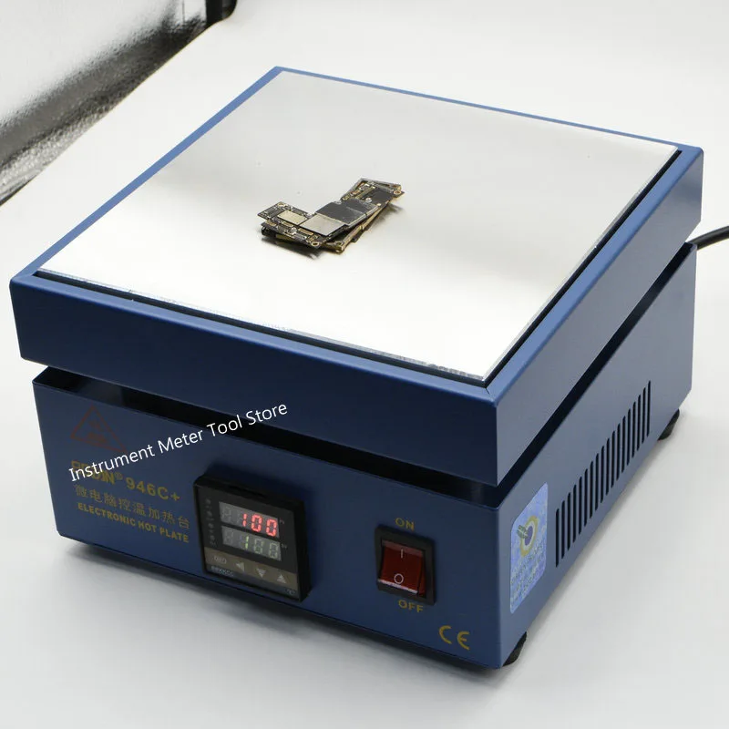 850W 946C Electronic Hot Plate Preheat Digital Preheating Station 200x200mm For PCB SMD Heating Led Lamp Desoldering 110V/220V