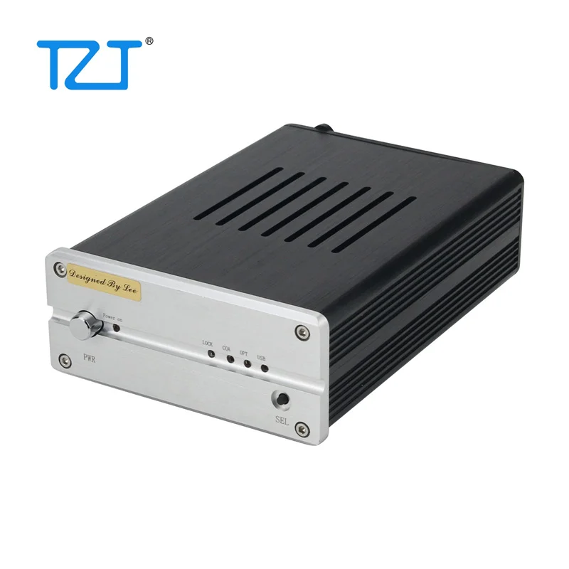 TZT L1852DAC Audio DAC Hifi USB DAC Audiophile Decoder 24Bit 192K AD1852 Chip With Silver or Black  Front Panel