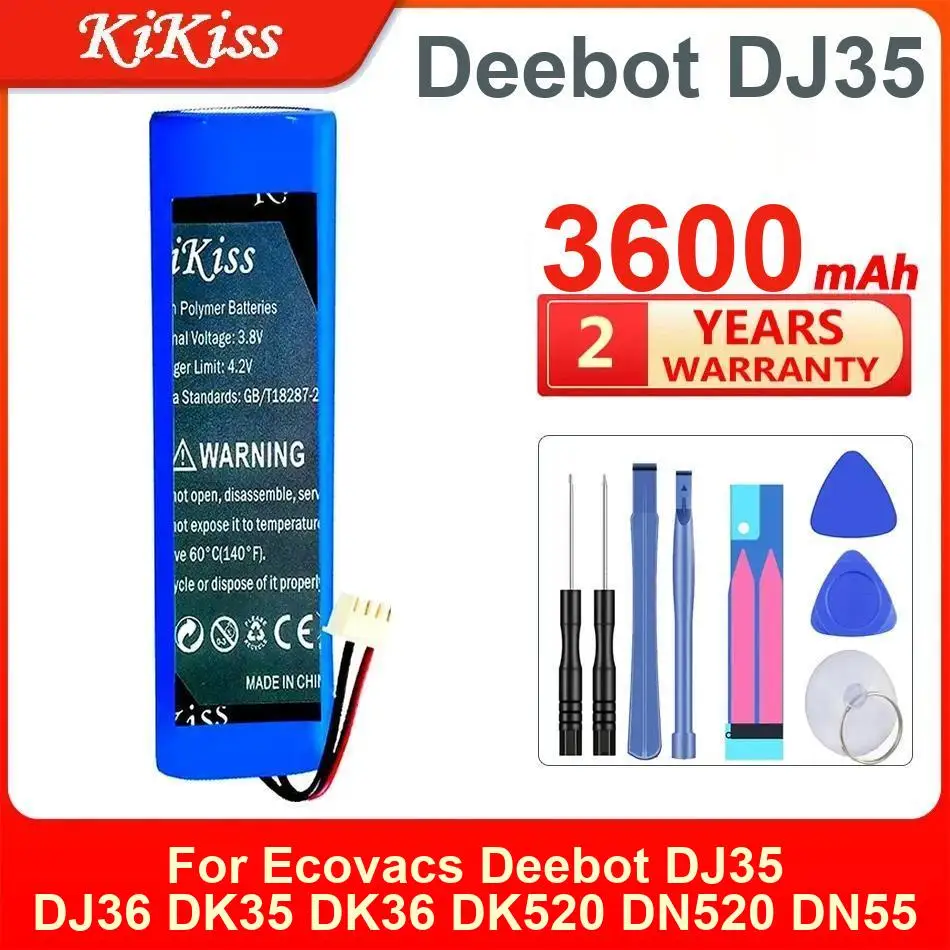 3600mah-kikiss-バッテリー-dj35-ecovacs-deebot-dj36-dk35-dk36-dk520-dn520-dn55-用
