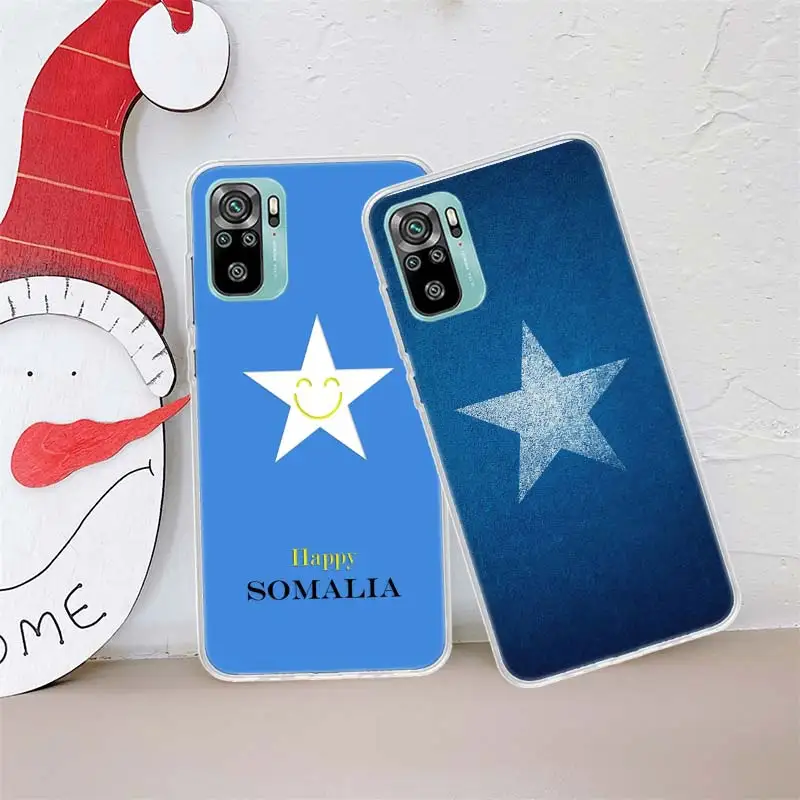 Somali Somalia National Flag Phone Case For Xiaomi Poco X3 F6 X4 F4 GT M3 M4 M5 M5S X5 X6 Pro 5G F5 F3 F2 F1 Mi Note 10 Lite Si