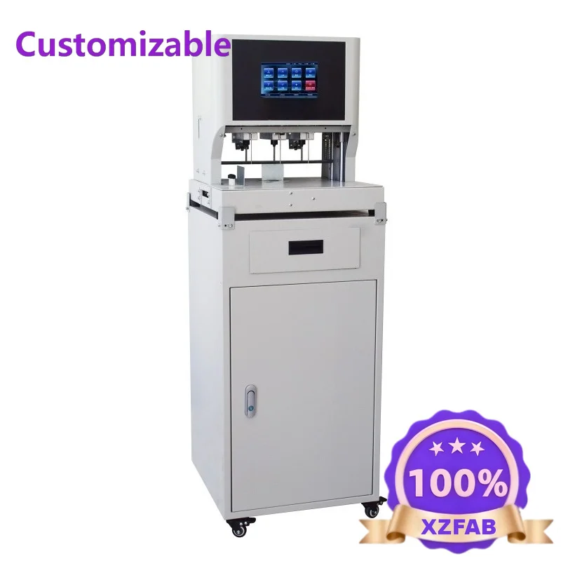 Factory Direct 2026 Adjustable hole spacing electric three-hole punching machine, personnel file binding machine
