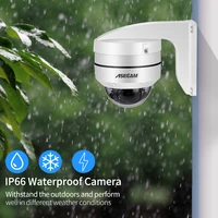 Hikvision Compatible 8MP 4K PTZ IP Camera Outdoor Dome Onvif PoE 5X Optical Zoom CCTV Audio AI Auto Tracking Surveillance Camera 6