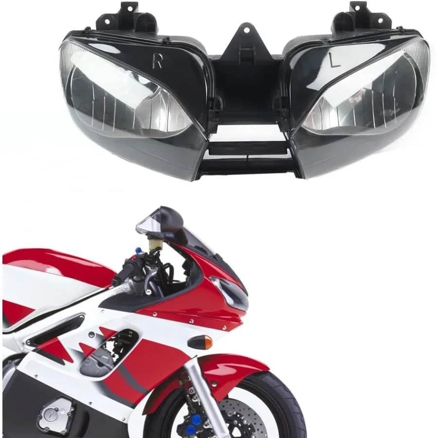 

Motorcycle Front Headlight Assembly Lamp Light Housing Headlamp Fit For Yamaha 19982002 YZF600 R6 1999 2000 2001 YZFR6 98 99 00
