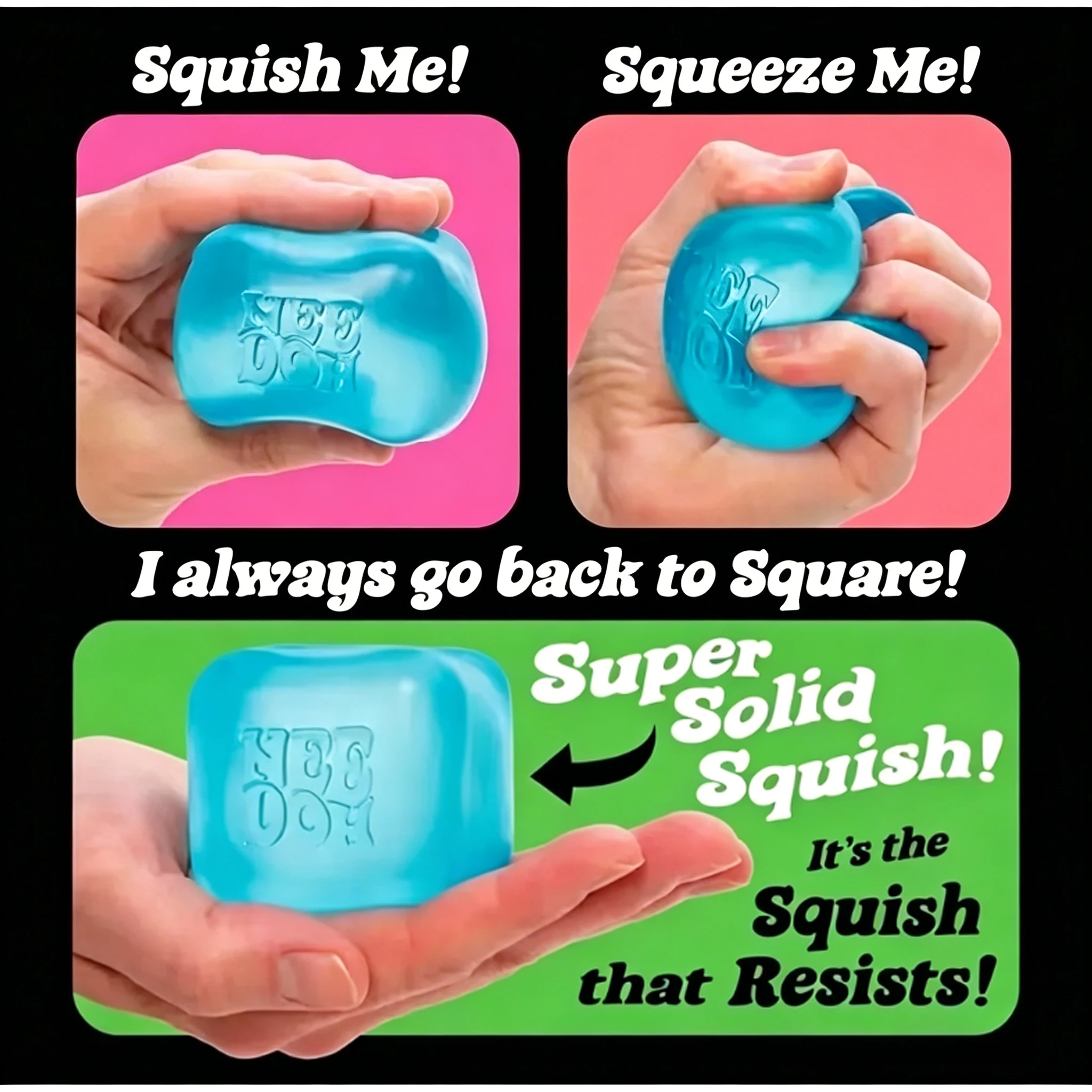 Trend Demand Doh Jellyfish and Cube Extrusion Toys, Soft Rubber Extrusion Decompression Fidgety Toys, Children and Adults. view 3