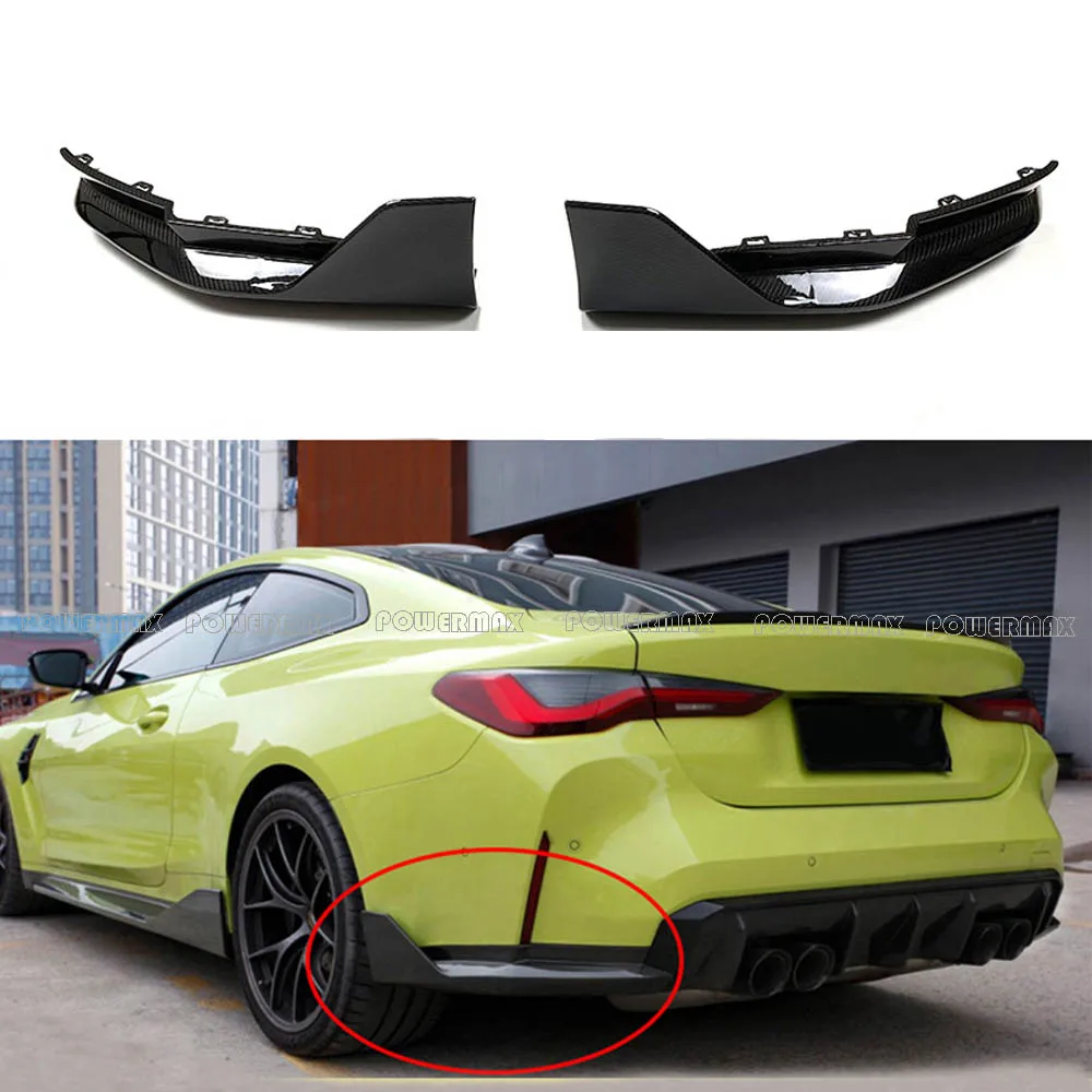 For BMW M3 G80 M4 G82 Carbon MP Style Rear Spats New Upgrade Dry Rear Spilitters