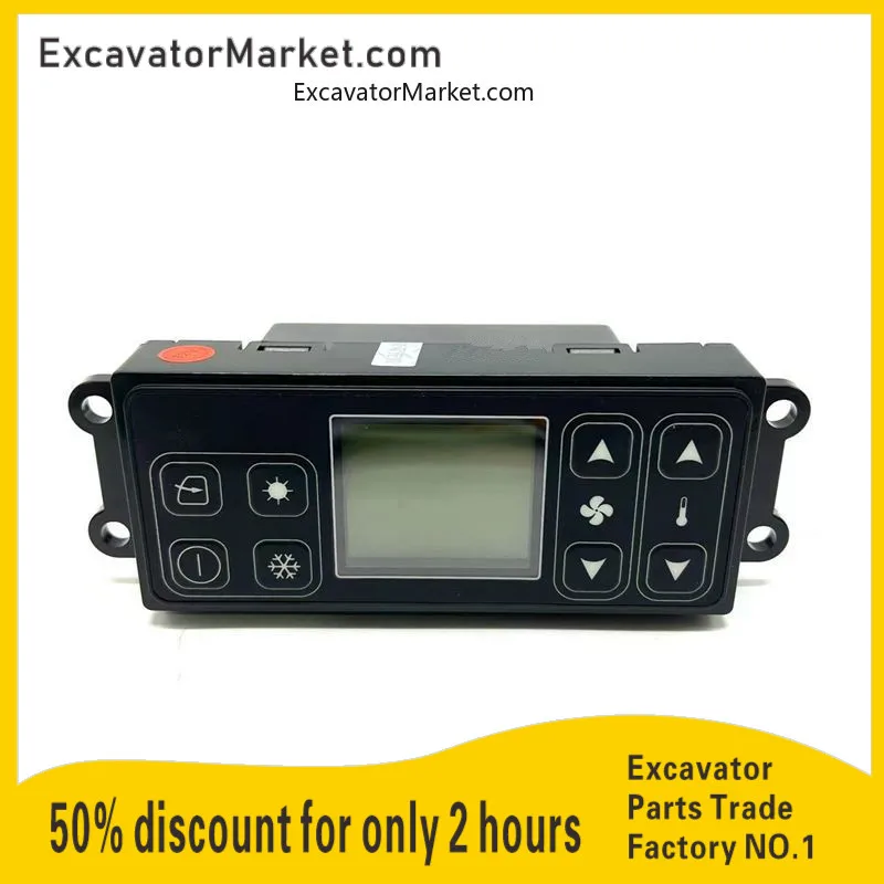 

Excavator Parts For Yuchai YC35 85 135 210 230 Xinfengxiangong 806 12V Air Conditioning Controller Panel Switch Assembly Button