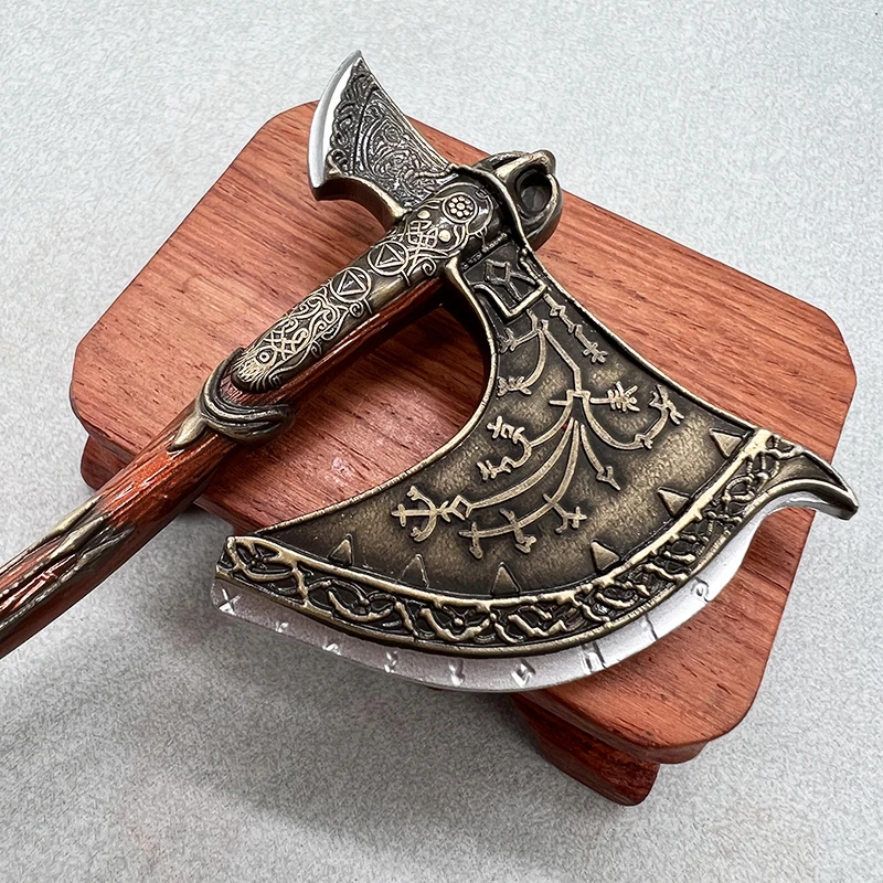 16cm God of War Leviathan Axe Kratos Game Replica Metal WeaponsModel Collectible Decoration 1:6 Action Figure Accessory Toy Boys