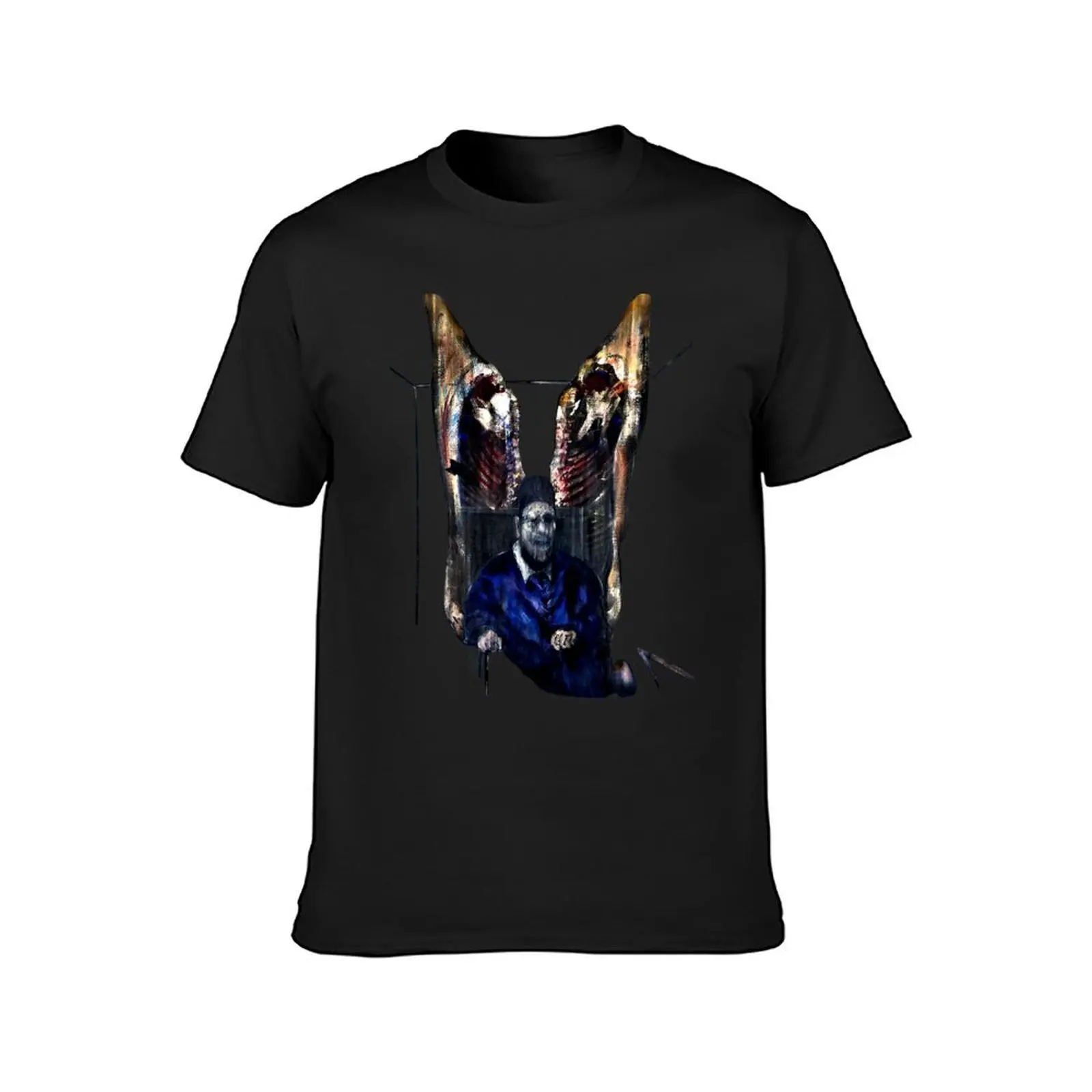 Figure with Meat Francis Bacon Painting Art lover gift t shirt or mask T-Shirt boys animal print plain oversizeds men clothes