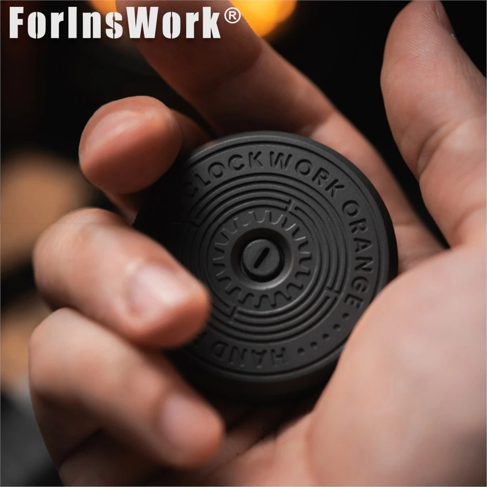 POIS à la main une horloge Orange Zirconium ressort de Torsion Structure de liaison mécanique 6 types de jouer Spinner en métal Fidget