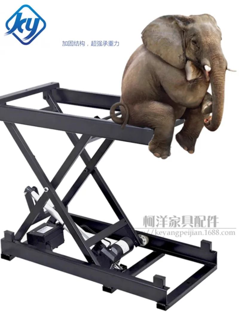 Intelligent customized home accessories, wired wireless electric lifting coffee table, dining table hardware folding iron frame