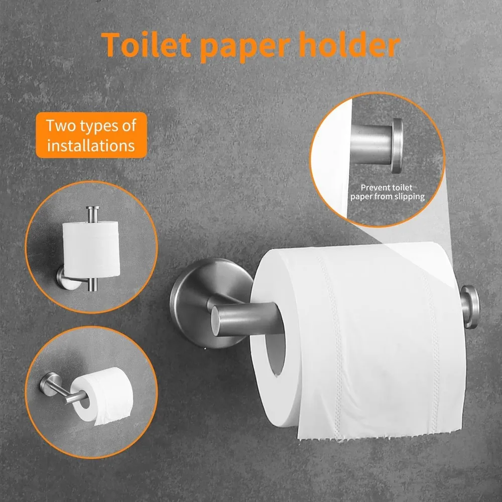 مجموعة أدوات الحمام المصنوعة من النيكل المصقول، قضيب منشفة مقاس 24 بوصة، مجموعة ملحقات مكونة من 10 قطع مع قضبان مناشف لديكور الحمام الحديث