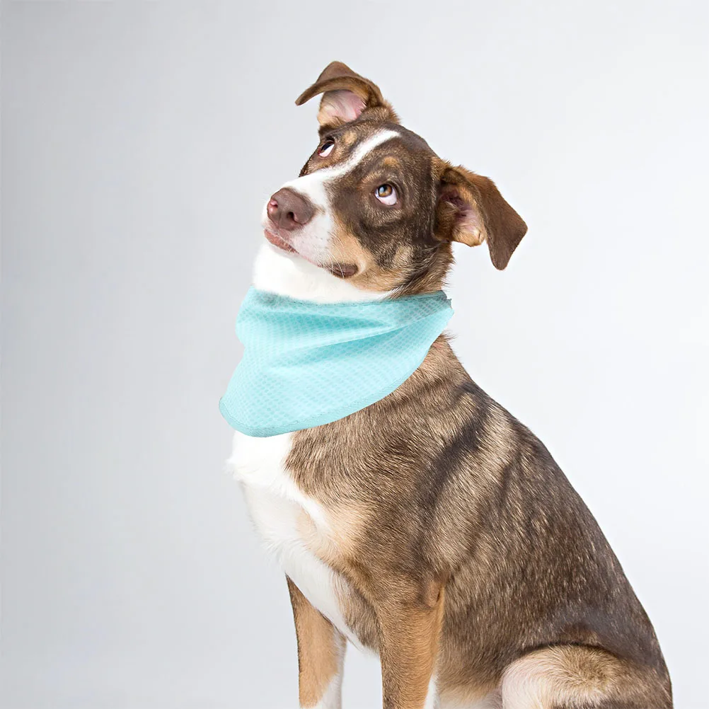 

2Pcs Pet Cooling B Skin Friendly Washable Puppy Scarf Dog Breathable Summer Supplies Cool Fabric Temperature Adjust