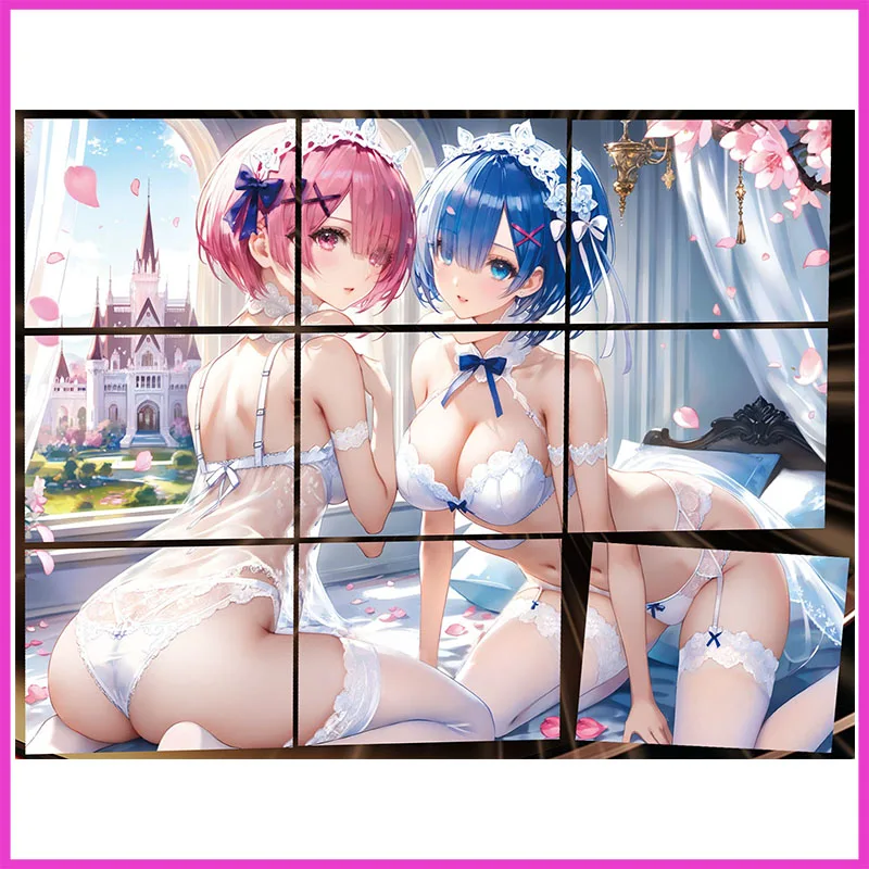 

Аниме «История богини», редкая головоломка SP, фольга, преломление, сексуальные коллекционные карты, игрушки Rem Ram для мальчиков, подарок на Рождество и день рождения