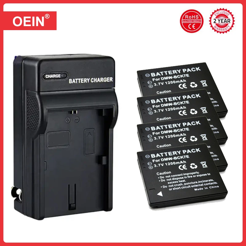 1200mAh DMW-BCK7 BCK7PP BCK7E NCA-YN101G Battery for Panasonic Lumix DMC-FP5,DMC-FH2,DMC-FH5,DMC-FH25,DMC-FS16 FS22 FS35 FS37