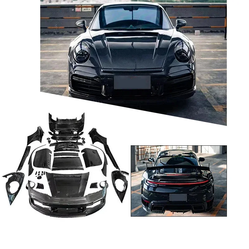 TC Style Dry Carbon Fiber Full Body Kit Wide Body Kit For Porsche 911 992 Carrera Carrera S Bodykit