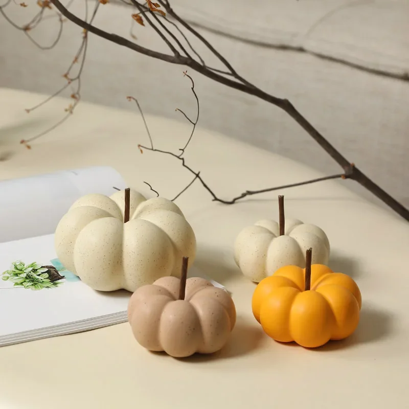 

American pastoral creative ceramic pumpkin small ornaments simple living room wine cabinet home decorations crafts gifts