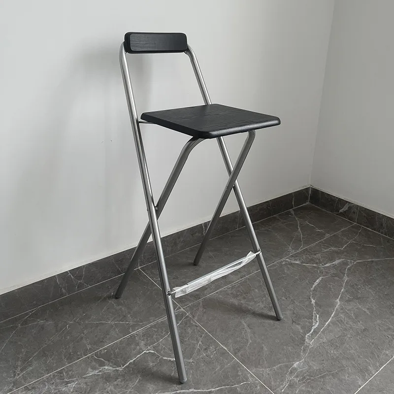 

75 High Simple Bar Stool Folding High Stool Front Desk Chair Fashionable Bar Stool Cashier Desk Chair