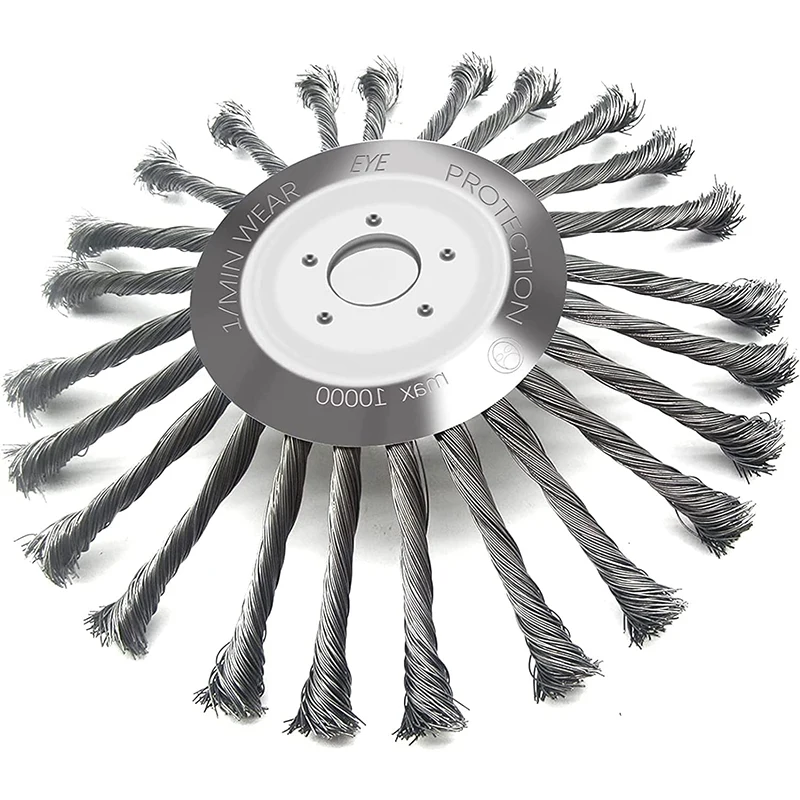 

10 Inch Unbreakable Wired Trimmer Blade Steel Wire Cutter Trimmer Head Wire Brush Weed Trimmer Head For Replacement Lawn Mower