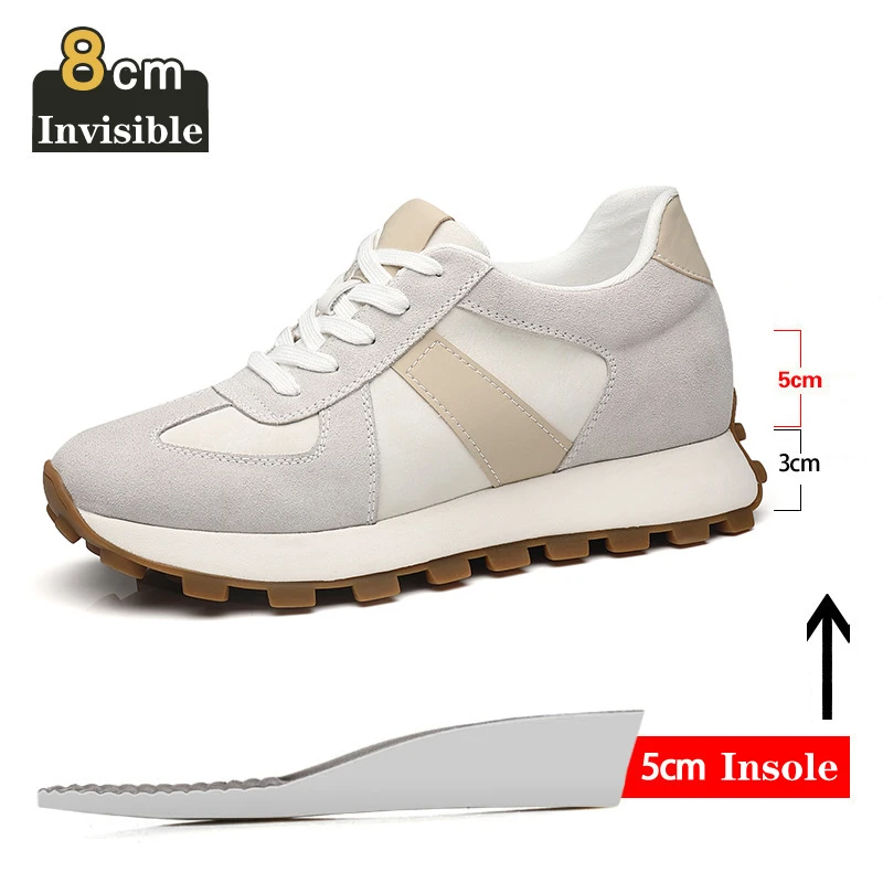

Mens Casual Shoes Cow Suede Leather Breathable Derby Shoes Man Hidden Heels 8cm 6cm Height Increasing Shoes Non-silp Oxford Shoe